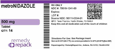 Metronidazole 500mg 70518 1241 00